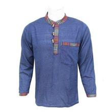 Royal Blue Bhutani Designed Kurta Shirt For Men