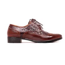Brown Cocrodile design formal shoes
