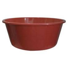 Bagmati Red 24" Round Plain Plastic Wash Basin - 2401