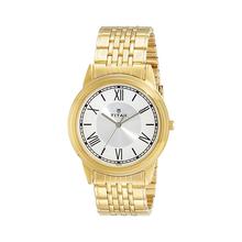 Titan Analog White Dial Men's Watch-1735YM01