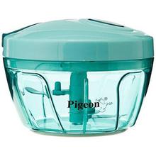 Pigeon by Stovekraft New Handy Plastic Chopper with 3 Blades, Green