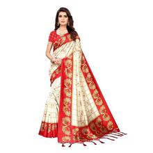 PISARA Women's Banarasi Art Silk Saree With Blouse Piece