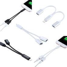 Lightning to Female Lightning Splitter Cable for iPhone X 8/7 Plus