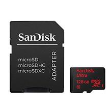 Sandisk Ultra 128 GB Microsdxc Uhs-I Card With Adapter