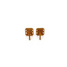 3x3 Matrix American Diamond Stud Earrings