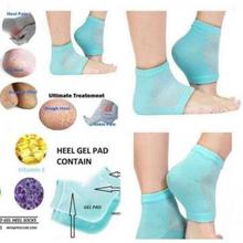 Unisex Silicone Gel Heel Socks with Spa Botanical GelPad