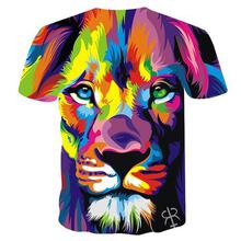 BIANYILONG 2018 New Fashion Men/Women 3d T-shirt lion