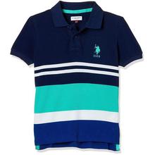 US Polo Association Boy's Plain Regular Fit T-Shirt