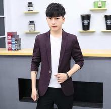 Purple Formal Patterned Summer Coat For Men