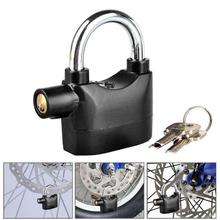 Black Universal Padlock 110db Siren Heavy Duty Security Alarm