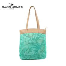 David Jones Womens Green Eco-Leather Tote Bag-CM5135