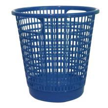 Bagmati Blue Plastic Waste Paper Basket Bin