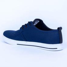 Caliber Shoes Blue Casual Lace Up Shoes For Men -( 360 J )