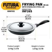 Futura 26CM Non-Stick Induction Compatible Frying Pan With Lid (INF26S)