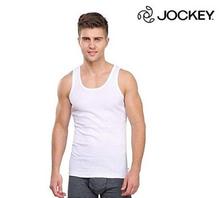 Jockey White Elance Modern Vest For Men - 8823 (2pcs pack)