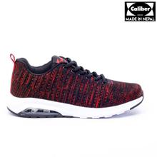 Caliber Shoes Black/Red Ultralight Sport Shoes For Men -  ( 605 )