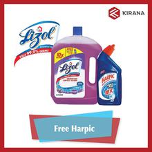 Lizol Floor Cleaner lavender, 2ltr( Free Harpic 500ml)