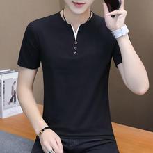 Men's shirt _2020 Summer Slim round neck short sleeve