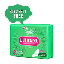 Safety Ultra XL Sanitary Pad, 8count (Buy 3 Get 1 Free)