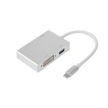 USB-C (Type C) To HDMI DVI VGA Multiport Adapter with USB 3.0 HUB