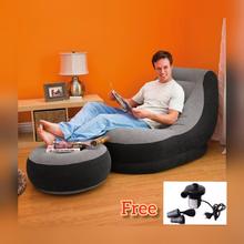 Air Sofa 2 in 1 Intex Ultra Lounge Inflatable Sofa Chair and Ottoman