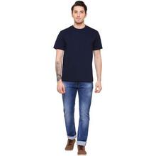 BOULDFIT Solid Men's Round Neck Blue T-Shirt