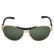 Silver Kartz Oval Unisex Sunglass (wy067|40|Green)