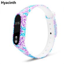 BOORUI Miband 2 Accessories  mi band 2 strap colored Special Silicone Strap belt for Xiaomi Mi Band 2 Smart Bracelets Smartband