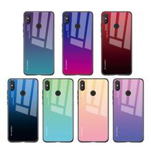 For Xiaomi Redmi Note 6 Pro Case Gradient Tempered Glass