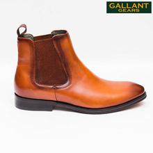 Gallant Gears Brown Leather Chelsea Boots For Men -  (1671-20)