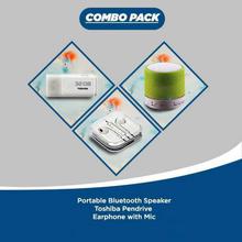 Combo Pack(Earpod,Pen Drive,Bluetooth)