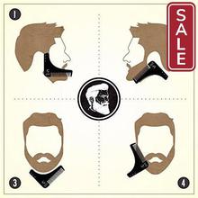 SALE- Beardo Beard Shaping and Styling Tool Comb