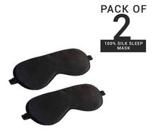 100% Mulberry Silk Super Smooth Sleep Mask (Pack of 2)