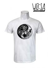 Wosa -YINYANG PUBG White Printed T-shirt For Men