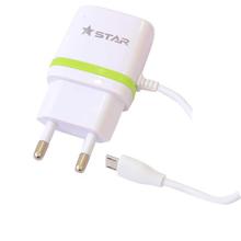 Star 2.1 A Fast Charging 2-In-1 Wall Charger For Phone/Tablet