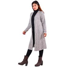 Paislei m.grey stylish outer with sleeves for women -LH-1829-111