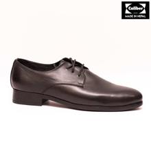 Caliber Shoes Leather Black Lace Up Formal Shoes For Men - ( 418 L )