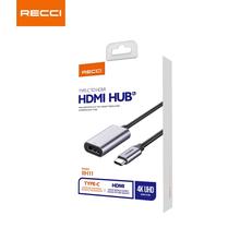 Recci USB C to HDMI Adapter 4K Cable USB Type-C to HDMI Adapter