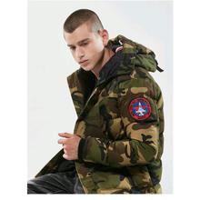 Down Jacket Men Camouflage Thick Winter Jacket Men Stand Collar Fashion Casual Windproof Coat