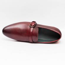 Kapadaa: Gallant Gears Red Slip on Formal Shoes for Men (139-B3)