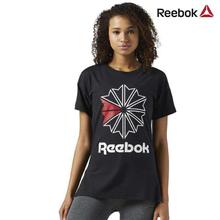 Reebok Black Graphic Tee For Women - BS3747