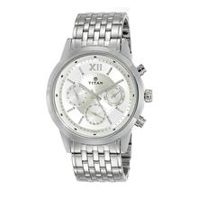 Titan Neo Champagne Dial Chronograph Watch For Men - 1766SM01