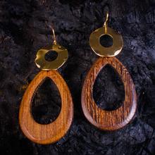 Wooden Loop Earrings for Women