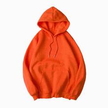 Plain Fleece Hoodie for Unisex- Orange