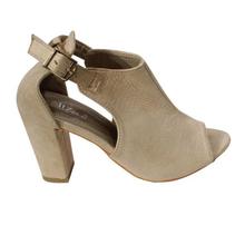 Ankle Strap Block Heel Peep Toe Shoes For Women - B15