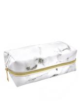 Random Zipper Marble Pattern Makeup Bag