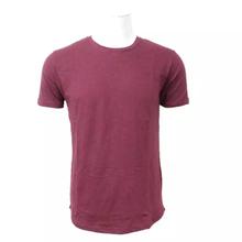 Maroon Cotton Solid T-Shirt For Men