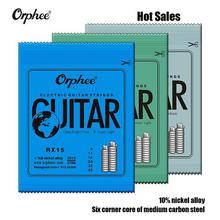 Orphee Free Shipping Hot 1 Set Practiced Nickel Plated Steel Guitar Strings For Electric Guitar With Original Retail Package