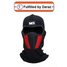 Black/Red M1 Ninja Full Face Mask with Air Filter