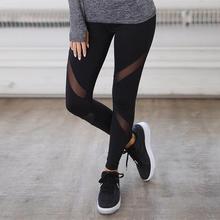 Casual Leggings Women Black Mesh fitness pants women High